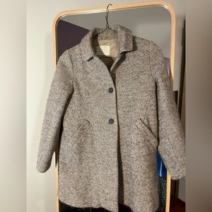 Zara girl coat 9/10yo - 140cm, wool-cotton blend, worn once, perfect condition